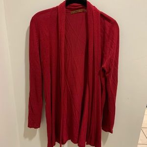 Long Red Cardigan (Belldini Brand)